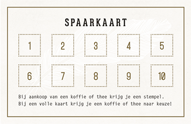spaarkaart soffree on fifty-four voorkant